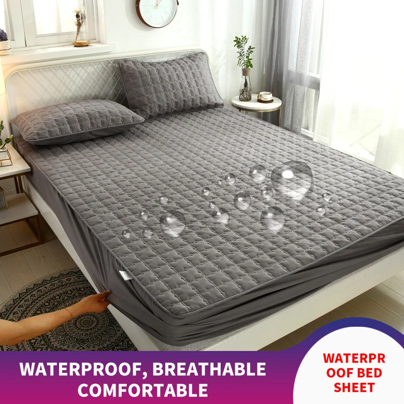 Waterproof Bed Sheet Single Piece Pure Cotton Multicolor Thickened Mattress Protective Cover Thickened Non-slip Bed Mattress
Waterproof Bed Sheet Single Piece Pure Cotton Multicolor Thickened Mattress Protective Cover Thickened Non-slip Bed Mattress