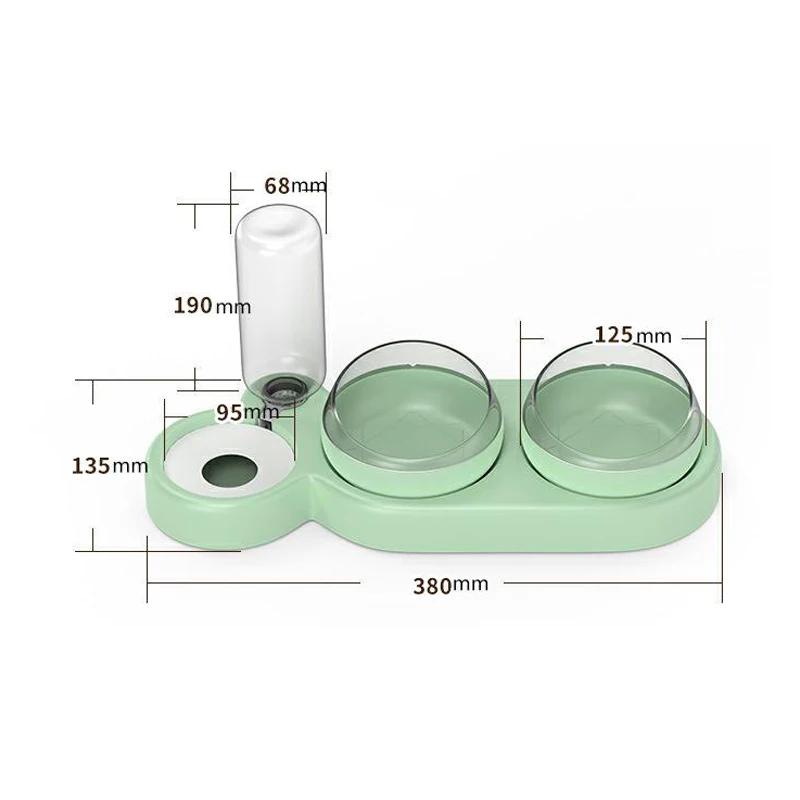 Cat Food Bowl Automatic Feeder Water Dispenser Pet Dog Cat Food Container Drinking Raised Stand Dish bowl Pet Waterer Feeder
Cat Food Bowl Automatic Feeder Water Dispenser Pet Dog Cat Food Container Drinking Raised Stand Dish bowl Pet Waterer Feeder