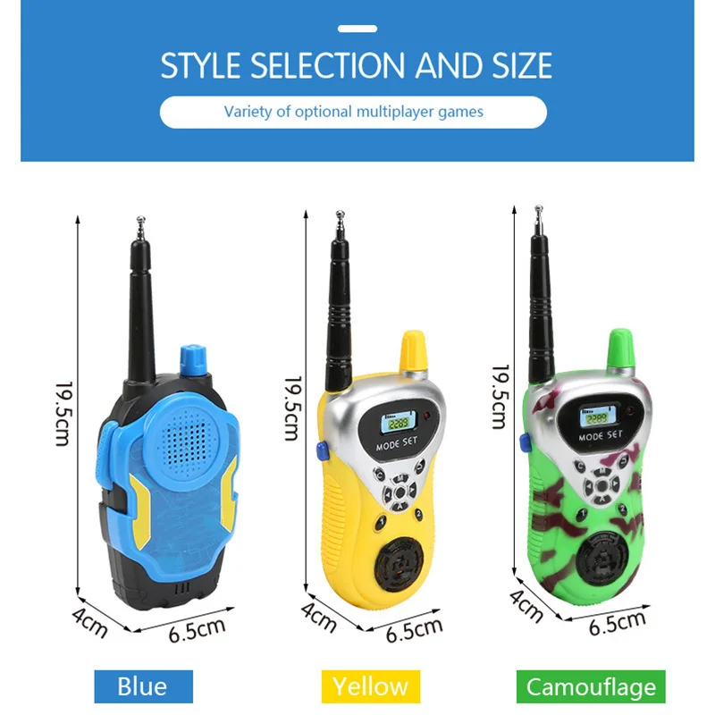 2pcs Baby Walkie Talkie Color Safety Toy Kids Pretend Play Interaction Toy Remote Radio Walkie Talkie Toy Child Educatianal Toy
2pcs Baby Walkie Talkie Color Safety Toy Kids Pretend Play Interaction Toy Remote Radio Walkie Talkie Toy Child Educatianal Toy