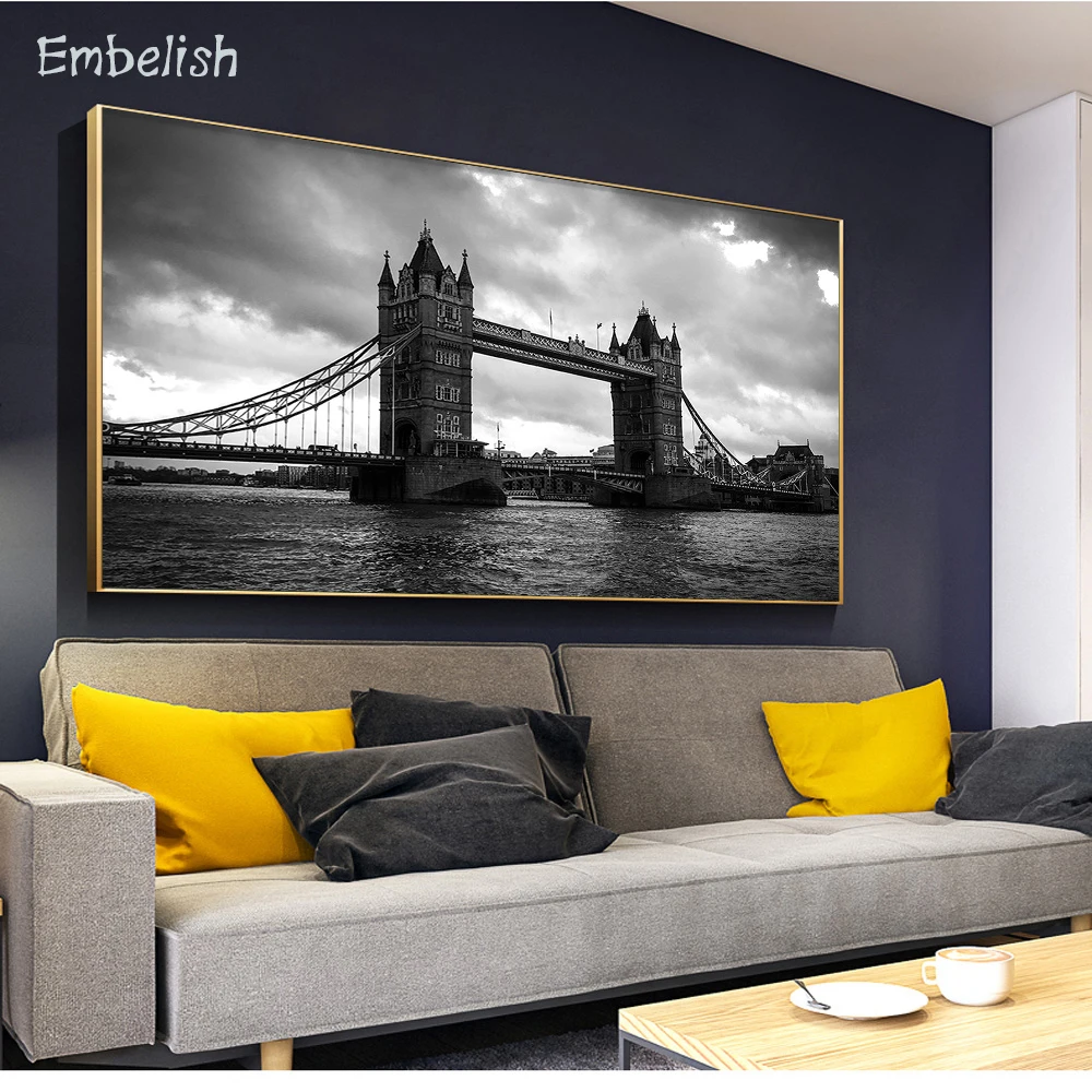 1 Pieces Black And White London Bridge Famous Building Modern Home Decor Pictures For Living Room Wall Posters Canva Paintings
1 Pieces Black And White London Bridge Famous Building Modern Home Decor Pictures For Living Room Wall Posters Canva Paintings