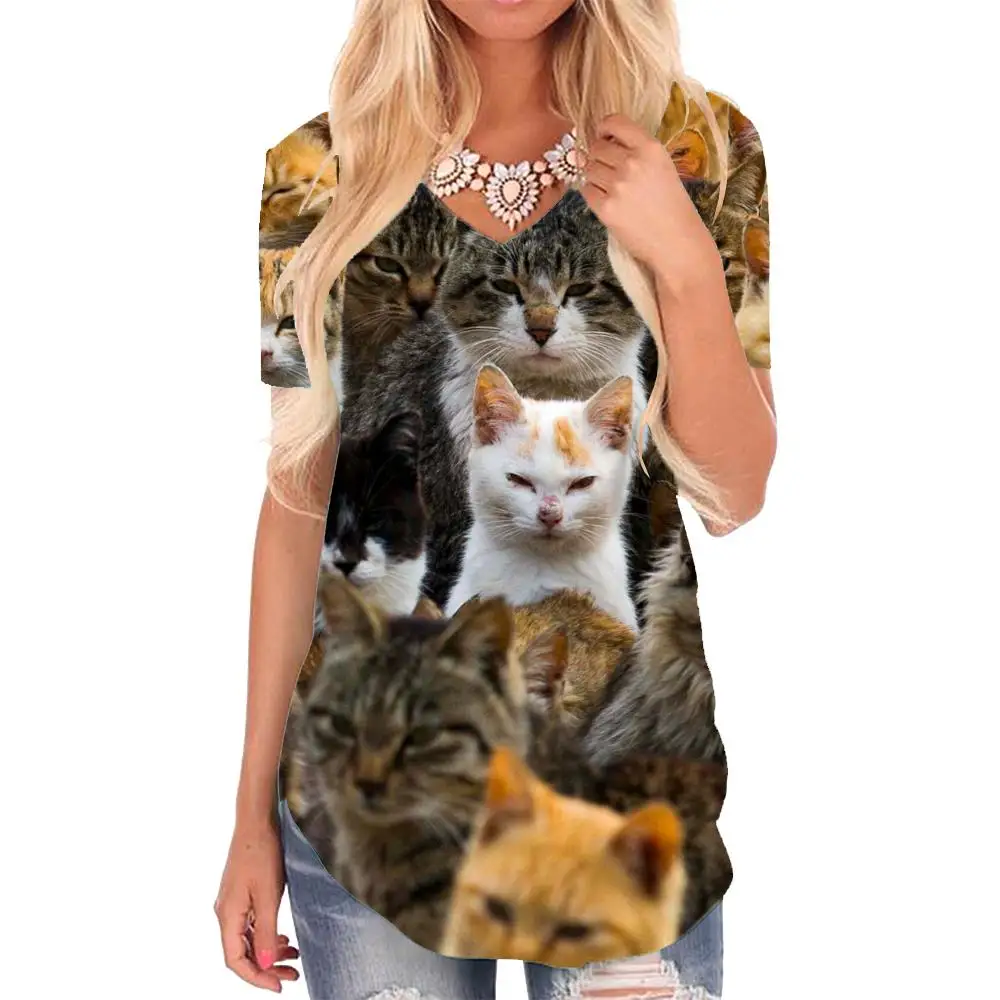 Giyu Brand Cat T-shirt women Animal Funny T shirts Home V-neck Tshirt Lovely T-shirts 3d Harajuku Tshirts Printed
Giyu Brand Cat T-shirt women Animal Funny T shirts Home V-neck Tshirt Lovely T-shirts 3d Harajuku Tshirts Printed