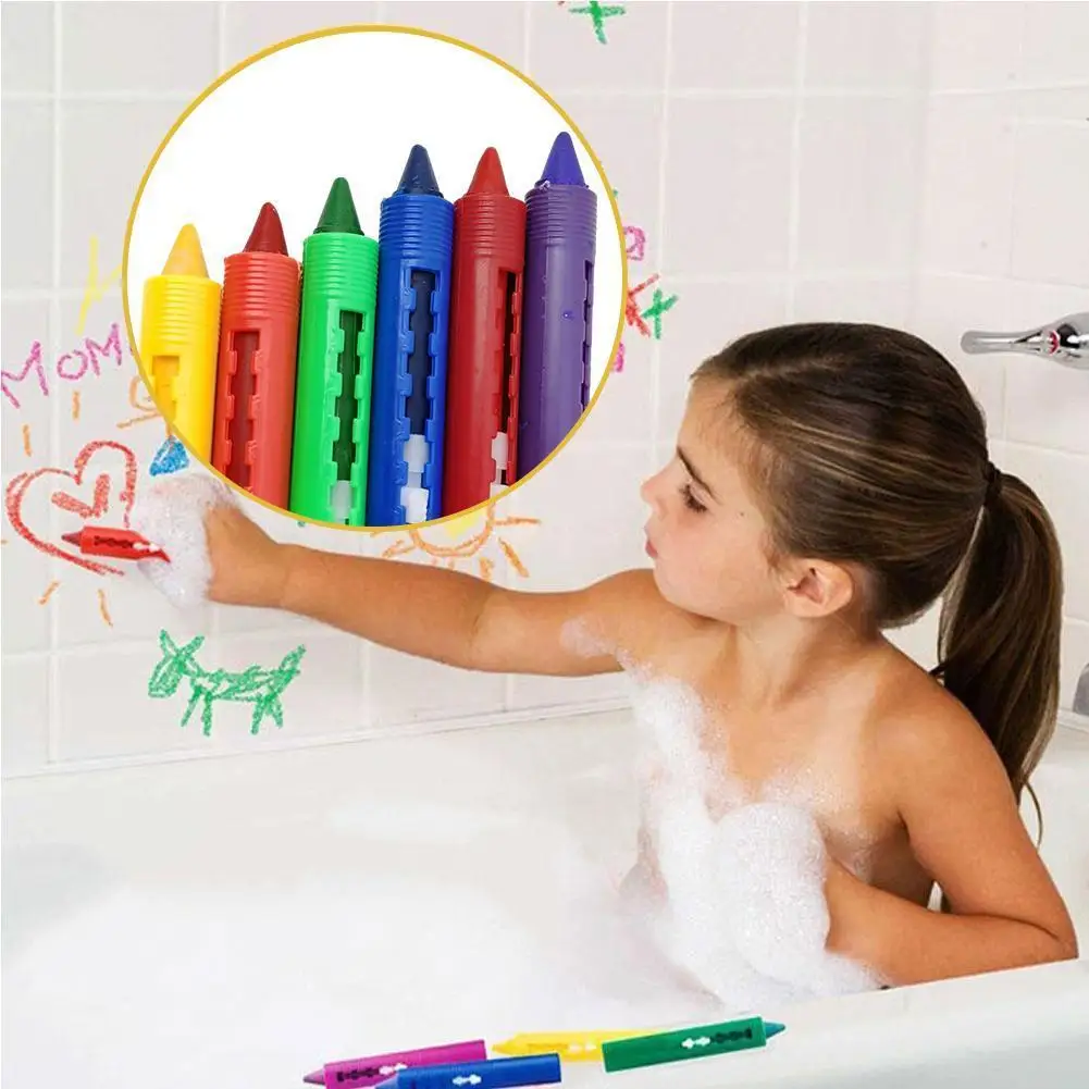 6pcs/set Children's Washable Bathroom Crayons Easy To Wipe Painting Pens Graffiti Doodle Pens For Baby Kids Bathing Toys
6pcs/set Children's Washable Bathroom Crayons Easy To Wipe Painting Pens Graffiti Doodle Pens For Baby Kids Bathing Toys