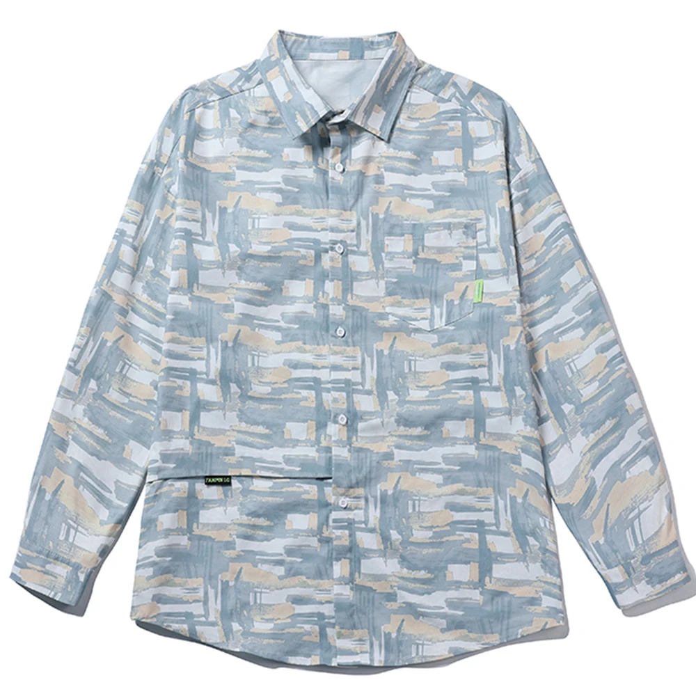 Spring And Autumn Long Sleeve Shirt Versatile Fashion Fashion Brand Personalized Color Matching Top Men's Hong Kong Style
Spring And Autumn Long Sleeve Shirt Versatile Fashion Fashion Brand Personalized Color Matching Top Men's Hong Kong Style