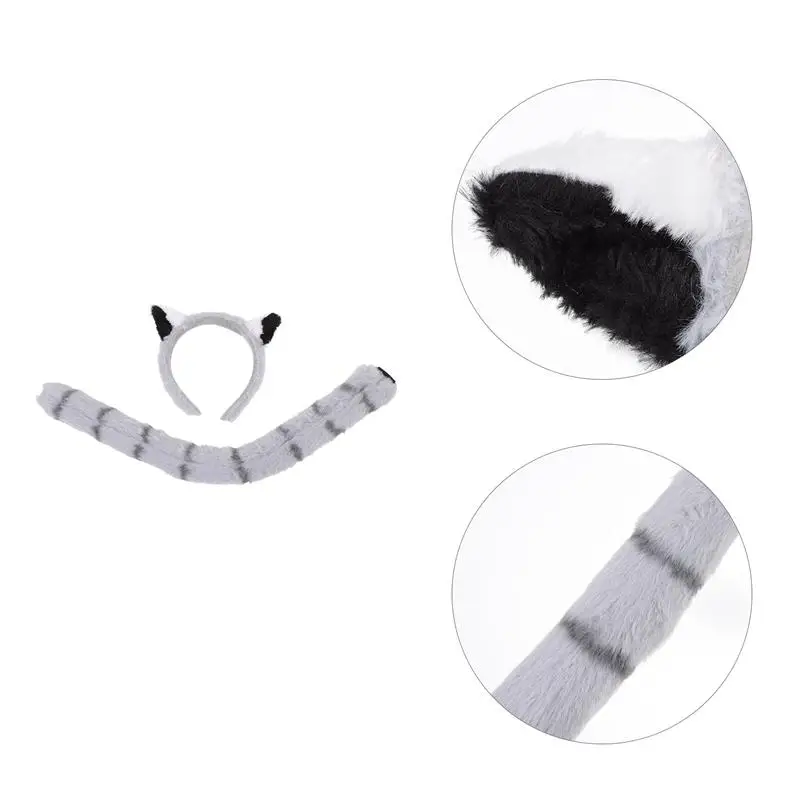 2pcs/Set Exquisite Animals Costume Prop Animals Ear Headband Tail Kids Costume Prop
2pcs/Set Exquisite Animals Costume Prop Animals Ear Headband Tail Kids Costume Prop