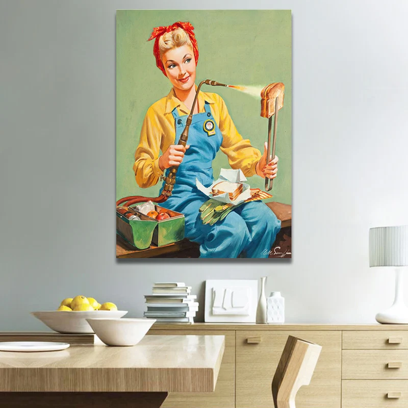 Vintage Cheese Sandwich Toast Poster Popart Woman Kitchen Pin Up Girl Sign Retro Wall Art Canvas Painting Restaurant Pictures
Vintage Cheese Sandwich Toast Poster Popart Woman Kitchen Pin Up Girl Sign Retro Wall Art Canvas Painting Restaurant Pictures