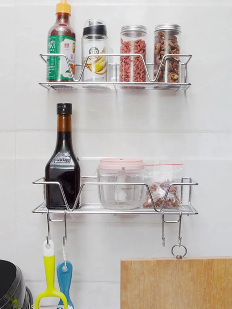 2 Piece Bathroom With Hook Rack Stainless Steel Storage Rack Bathroom Storage Rack Self-Adhesive Easy To Install Widely Used
2 Piece Bathroom With Hook Rack Stainless Steel Storage Rack Bathroom Storage Rack Self-Adhesive Easy To Install Widely Used