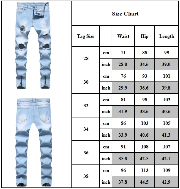 Universal Fashion Men Frayed Ripped Skinny Denim Jeans Pants Distressed Ankle Zip Trousers Bottoms
Universal Fashion Men Frayed Ripped Skinny Denim Jeans Pants Distressed Ankle Zip Trousers Bottoms