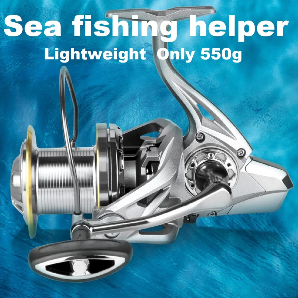 New Spinning Reel NGK8000-12000 6+1BB 4.8:1 Saltwater Fishing Reel Metal Spool 15KG/30lb Drag Power Long Distant Surfcasting
New Spinning Reel NGK8000-12000 6+1BB 4.8:1 Saltwater Fishing Reel Metal Spool 15KG/30lb Drag Power Long Distant Surfcasting