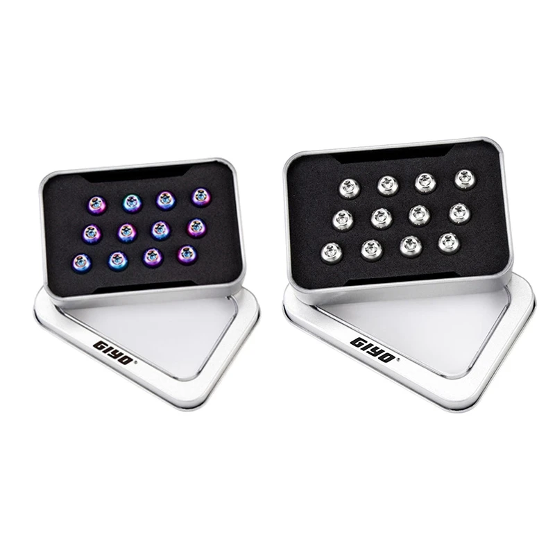 Болты крепежные GIYO 24 шт. m5x10 мм для велосипедного дискового тормоза TC4 титановые сверхлегкие тормозные винты аксессуары (многоцветные и тита...
Болты крепежные GIYO 24 шт. m5x10 мм для велосипедного дискового тормоза TC4 титановые сверхлегкие тормозные винты аксессуары (многоцветные и тита...