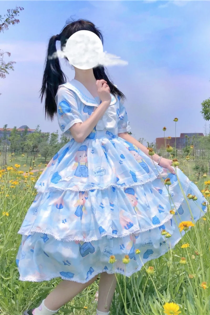 Design Lolita Love Pillow Rabbit hai jun ling Op Short-Sleeve Dress renaissance victorian dress lolita dress goth lolita
Design Lolita Love Pillow Rabbit hai jun ling Op Short-Sleeve Dress renaissance victorian dress lolita dress goth lolita