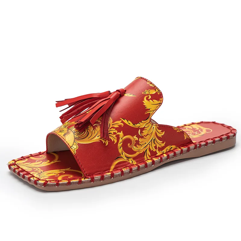 New Ladies Flower Tassel Sandals and Slippers Flat with Solid Color Shoes for Women Women Shoes
New Ladies Flower Tassel Sandals and Slippers Flat with Solid Color Shoes for Women Women Shoes