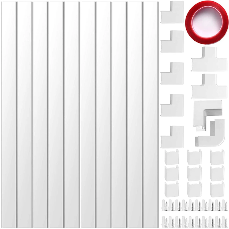 Cable Concealer, Cord Cover Raceway Kit, Wire Cover for Mount TV, Cable Hider Channel for Home Office
Cable Concealer, Cord Cover Raceway Kit, Wire Cover for Mount TV, Cable Hider Channel for Home Office