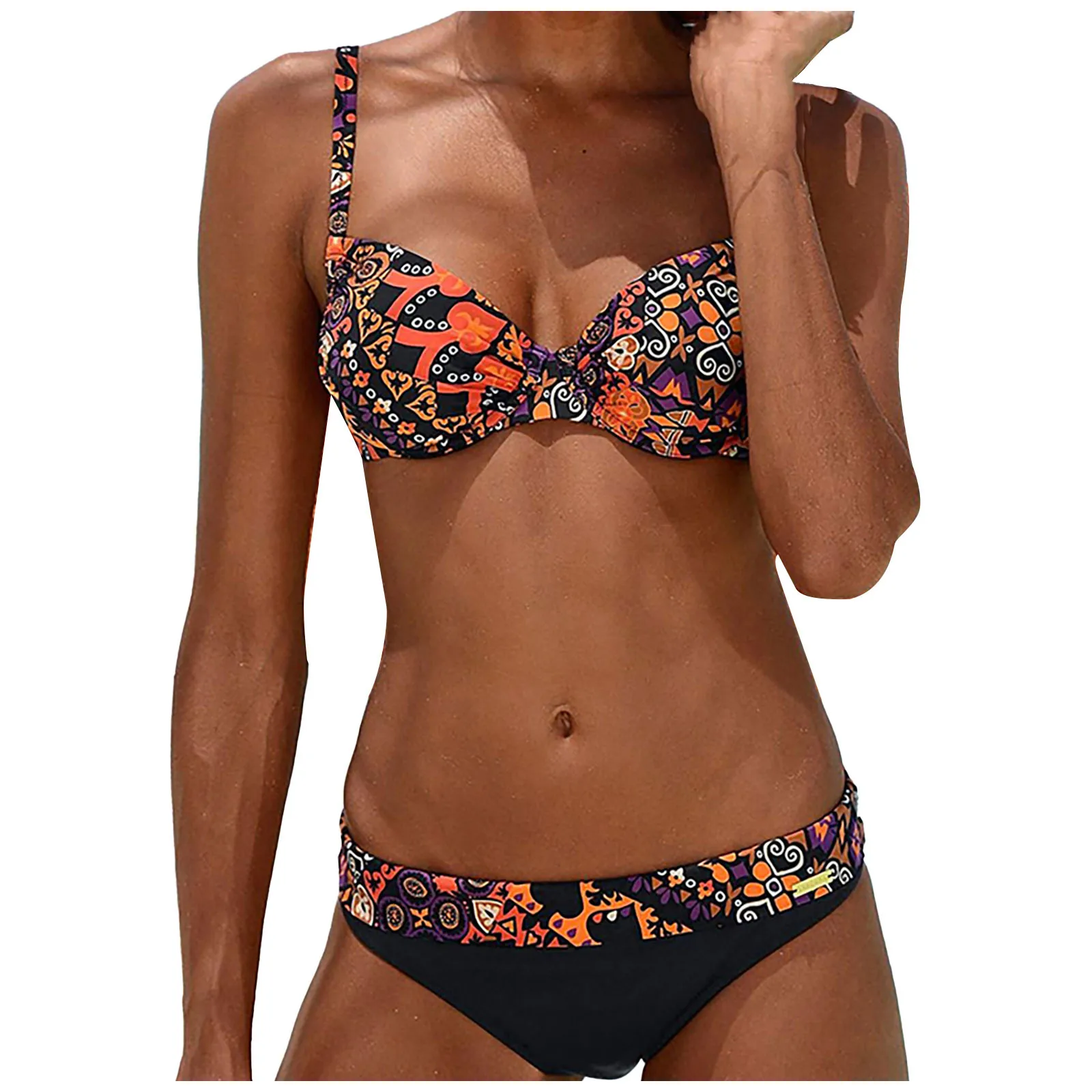 Women's Summer Fashion Sexy Printed V-neck Halter Bikini Beach Swimwear Swimsuit 2021 maillot de bain femme
Women's Summer Fashion Sexy Printed V-neck Halter Bikini Beach Swimwear Swimsuit 2021 maillot de bain femme
