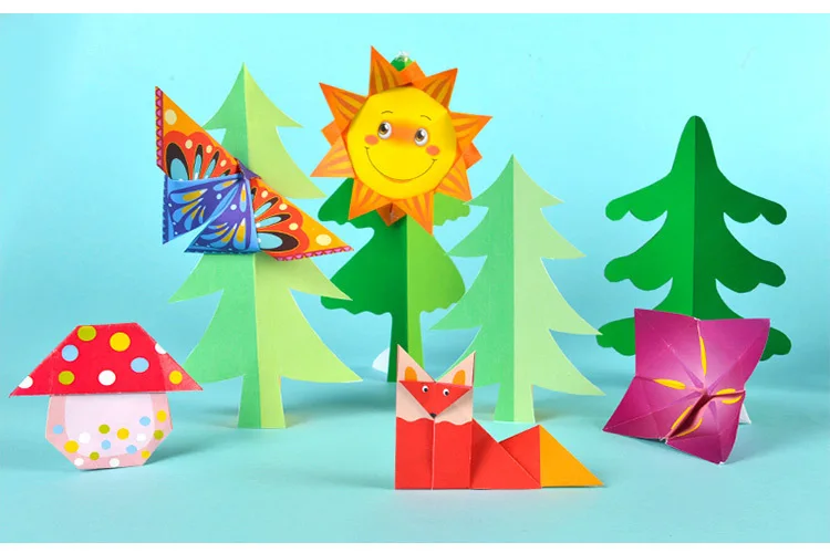 Поделки из бумаги книги игрушки 3D для детей забавное оригами ремесла головоломка