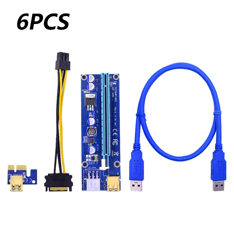 6pcs Golden VER009 USB 3.0 PCI-E Pcie Riser VER 009S Express 1X 4x 8x 16x Extender Riser Adapter Card SATA Riser For Video Card
6pcs Golden VER009 USB 3.0 PCI-E Pcie Riser VER 009S Express 1X 4x 8x 16x Extender Riser Adapter Card SATA Riser For Video Card