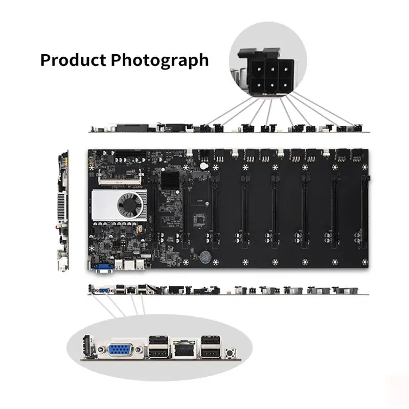 10 Pcs Miner Motherboard for CPU Set Riserless Mining Motherboard 8 GPU Bitcoin Crypto Etherum Mining Support 1066/1333/1600MHz
10 Pcs Miner Motherboard for CPU Set Riserless Mining Motherboard 8 GPU Bitcoin Crypto Etherum Mining Support 1066/1333/1600MHz