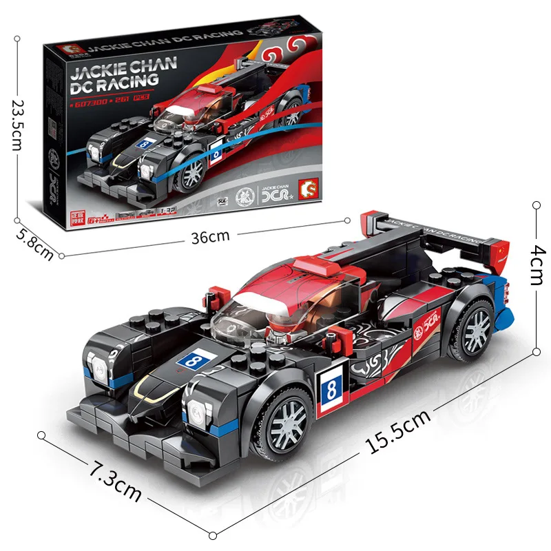 Senbao 607300-03 Jackie Chan Motorsport DC Team-style Building Block Sports Car Assembled Educational Toy Male Gift
Senbao 607300-03 Jackie Chan Motorsport DC Team-style Building Block Sports Car Assembled Educational Toy Male Gift