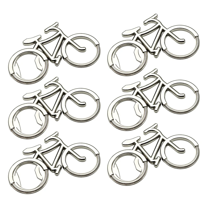 6 Pieces Bicycle Bottle Opener,Novelty Metal Bike Shaped Beer Bottle Opener Tools Keychain Key Ring for Men Women,Silver
6 Pieces Bicycle Bottle Opener,Novelty Metal Bike Shaped Beer Bottle Opener Tools Keychain Key Ring for Men Women,Silver