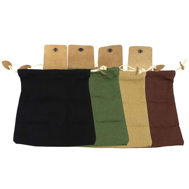 Collapsible Canvas Foraging Pouch, Fruit Picking Waist Hanging Storage Bag with Leather Cover Drawstring Storage Bag 
Collapsible Canvas Foraging Pouch, Fruit Picking Waist Hanging Storage Bag with Leather Cover Drawstring Storage Bag