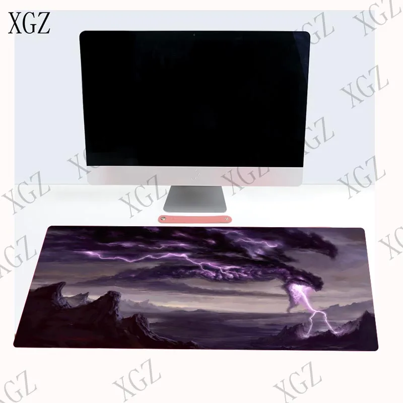 Игровой коврик для мыши XGZ большой игровой компьютерный с рисунком облаков