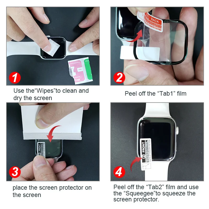 PET Screen Protector Clear Full Coverage Protective Film For Watch 4 40MM 44MM Not Tempered Glass For Watch 3 2 1 38MM 42MM
PET Screen Protector Clear Full Coverage Protective Film For Watch 4 40MM 44MM Not Tempered Glass For Watch 3 2 1 38MM 42MM