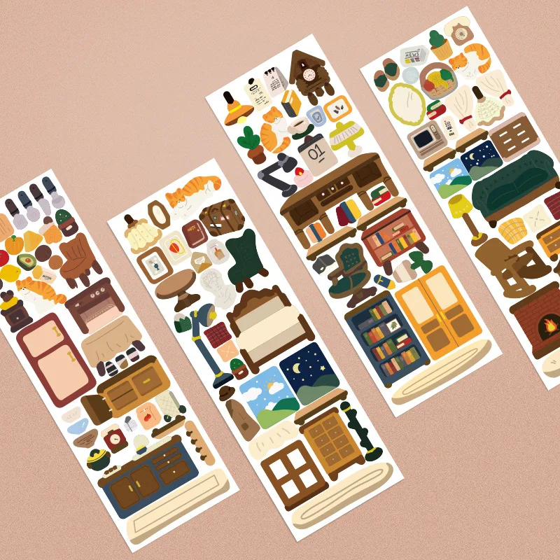 Korean Retro Stickers Living Furniture Indoor Scene Creative Hand Account DIY Notebook Stickers Stationery Star Card
Korean Retro Stickers Living Furniture Indoor Scene Creative Hand Account DIY Notebook Stickers Stationery Star Card
