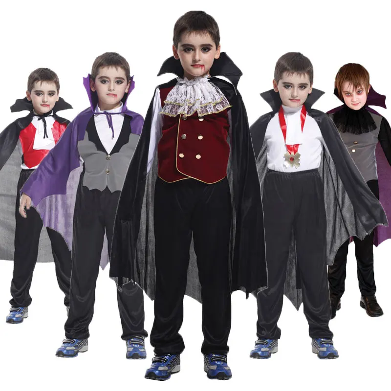 Kids Count Dracula Gothic Vampire Costume Children Carnival Party Halloween Fantasia Prince Vampire Cosplay Clothes For Boy Girl
Kids Count Dracula Gothic Vampire Costume Children Carnival Party Halloween Fantasia Prince Vampire Cosplay Clothes For Boy Girl