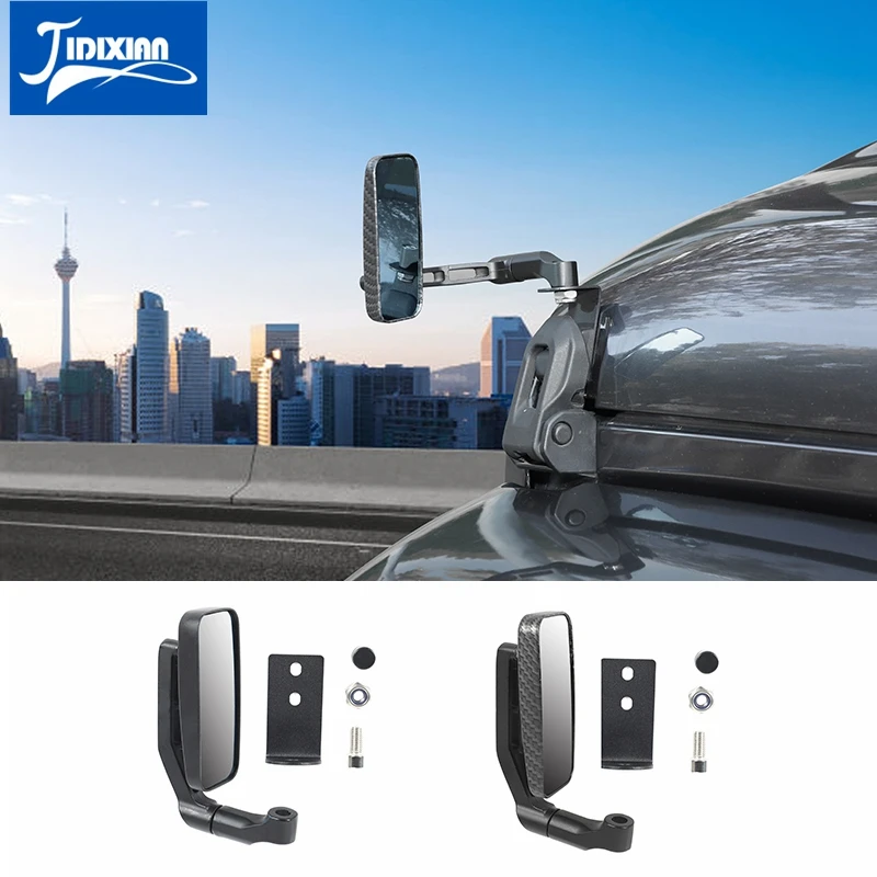 JIDIXIAN Car Hood Latch Catches Blind Spot Mirror Rearview Auxiliary Mirror for Jeep Wrangler JL Gladiator JT 2018+ Accessories
JIDIXIAN Car Hood Latch Catches Blind Spot Mirror Rearview Auxiliary Mirror for Jeep Wrangler JL Gladiator JT 2018+ Accessories