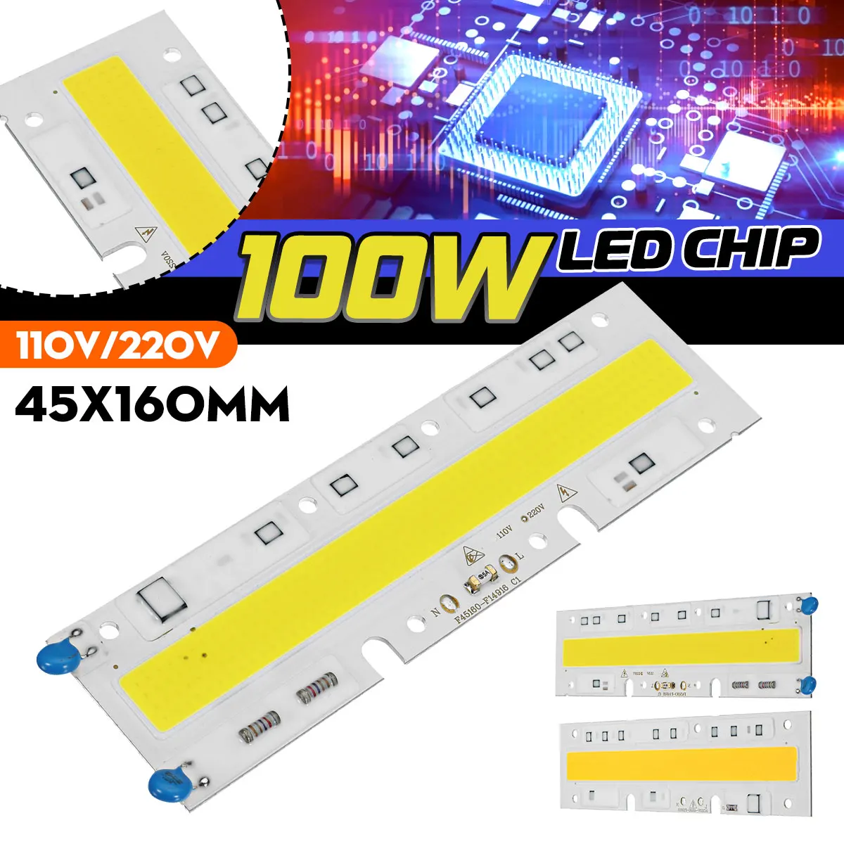 100W 7400LM светодиодный чипы теплый/белый 45X160 мм Прямоугольник DIY COB светодиодный чип лампа шарик для потолочные светильник AC110/220V
100W 7400LM светодиодный чипы теплый/белый 45X160 мм Прямоугольник DIY COB светодиодный чип лампа шарик для потолочные светильник AC110/220V
