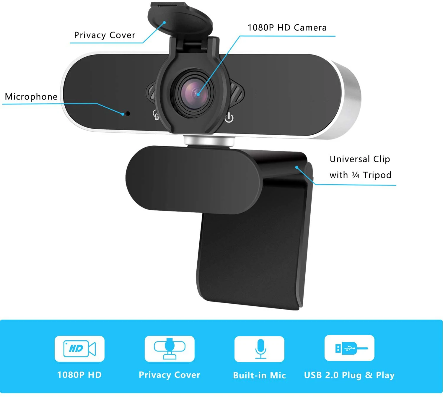 W10 USB Mini WiFi Webcam with Microphone Privacy Cover for PC Full HD 1080P IP Camera Video Streaming Web Cam to Computer
W10 USB Mini WiFi Webcam with Microphone Privacy Cover for PC Full HD 1080P IP Camera Video Streaming Web Cam to Computer