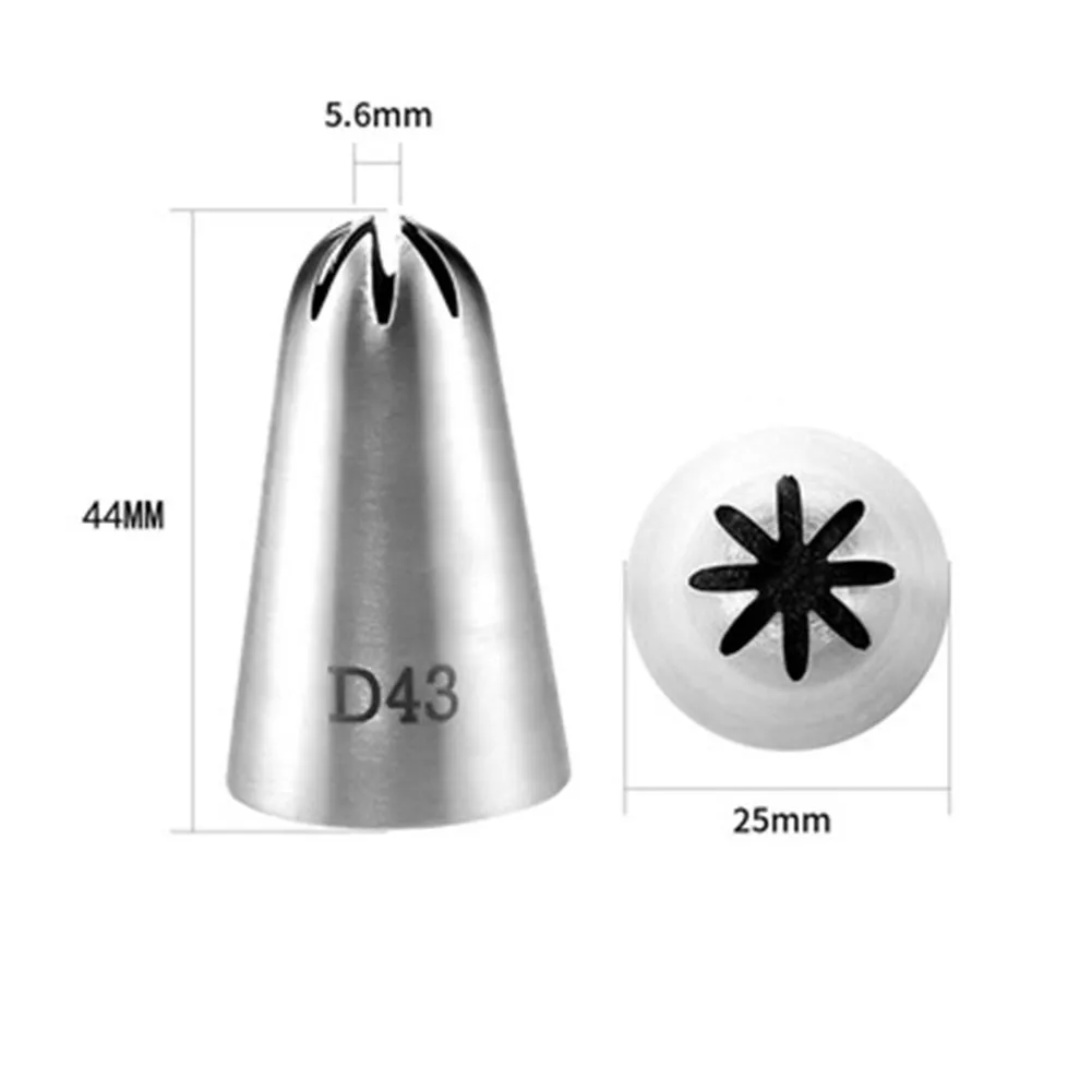 5pcs Big Cake Cream Decoration Tools Stainless Steel Nozzle Cupcake Dessert Tool Pastry Tools Stainless Steel Piping Icing Nozzl
5pcs Big Cake Cream Decoration Tools Stainless Steel Nozzle Cupcake Dessert Tool Pastry Tools Stainless Steel Piping Icing Nozzl