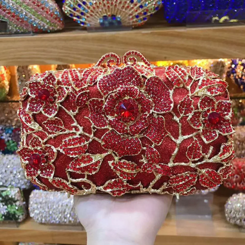 Women's Clutch Bag Red Rhinestone Bridal Clutch Bags Female Evening Party Purse Fashion Mini Minaudiere Women Gemstone Handbags
Women's Clutch Bag Red Rhinestone Bridal Clutch Bags Female Evening Party Purse Fashion Mini Minaudiere Women Gemstone Handbags