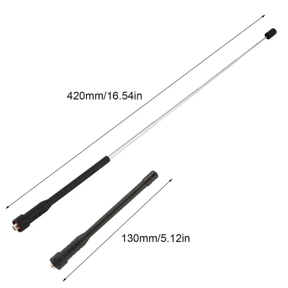 Rod telescopic gain Antenna for Baofeng walkie talkie Dual Band UHF for Portable Radio UV-5R BF-888S UV-5RE UV-82 UV-3R
Rod telescopic gain Antenna for Baofeng walkie talkie Dual Band UHF for Portable Radio UV-5R BF-888S UV-5RE UV-82 UV-3R