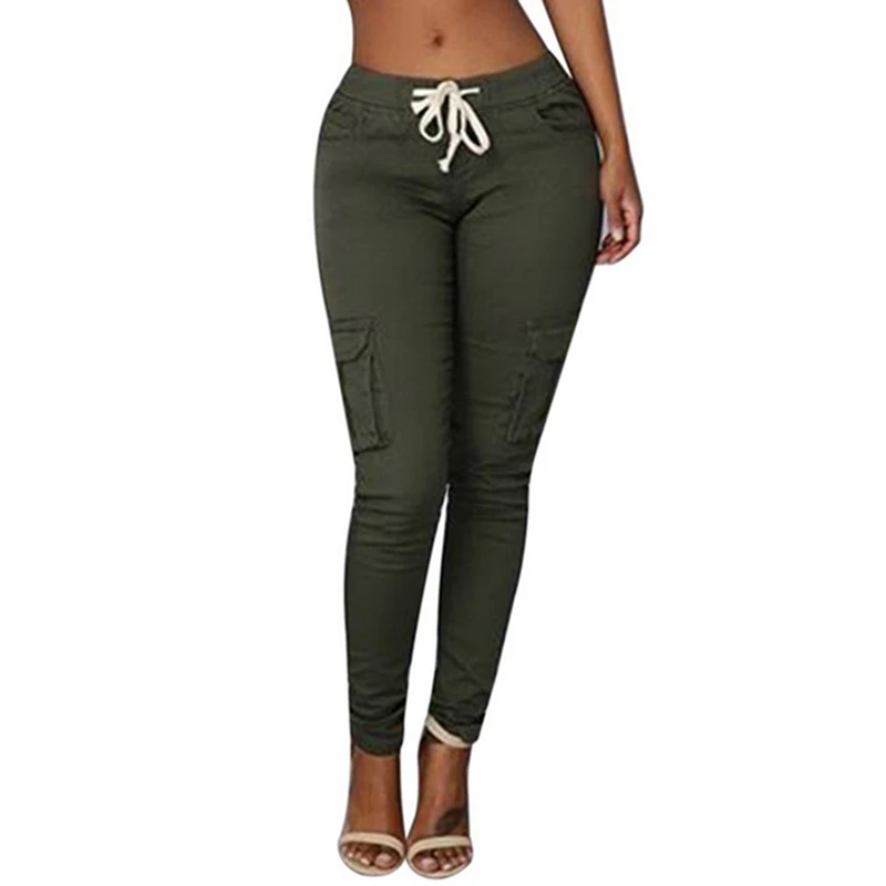 High Quality 2022 Spring Lace Up Waist Casual Women Pants Solid Pencil Pants Multi-Pockets Plus Size Straight Slim Fit Trousers
High Quality 2022 Spring Lace Up Waist Casual Women Pants Solid Pencil Pants Multi-Pockets Plus Size Straight Slim Fit Trousers