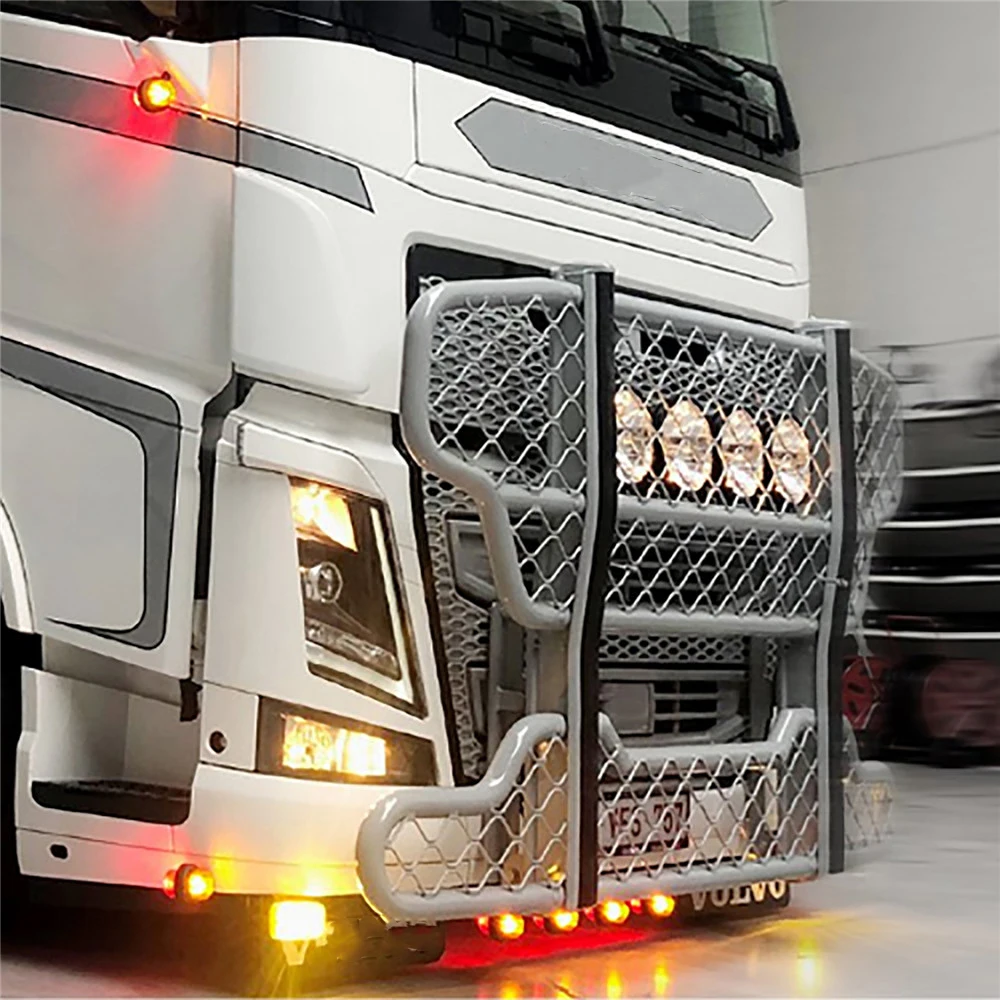 RC Car Metal Front Bumper Crash Barrier for Tamiya Volvo FH16 1/14 RC Truck Tractor Upgraded Parts
RC Car Metal Front Bumper Crash Barrier for Tamiya Volvo FH16 1/14 RC Truck Tractor Upgraded Parts