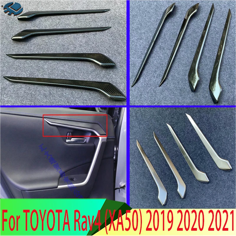 Для TOYOTA Rav4 (XA50) 2019 2020 2021 отделка внутренней двери автомобиля отделка корпуса отделка молдинг крышка ободок Стайлинг протектор 
Для TOYOTA Rav4 (XA50) 2019 2020 2021 отделка внутренней двери автомобиля отделка корпуса отделка молдинг крышка ободок Стайлинг протектор