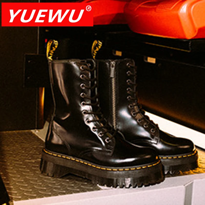 YUEWU Women’S Thick Bottom Ten Holes Martins High Genuine Leather Side Zipper Design Easy To Put On And Off
YUEWU Women’S Thick Bottom Ten Holes Martins High Genuine Leather Side Zipper Design Easy To Put On And Off