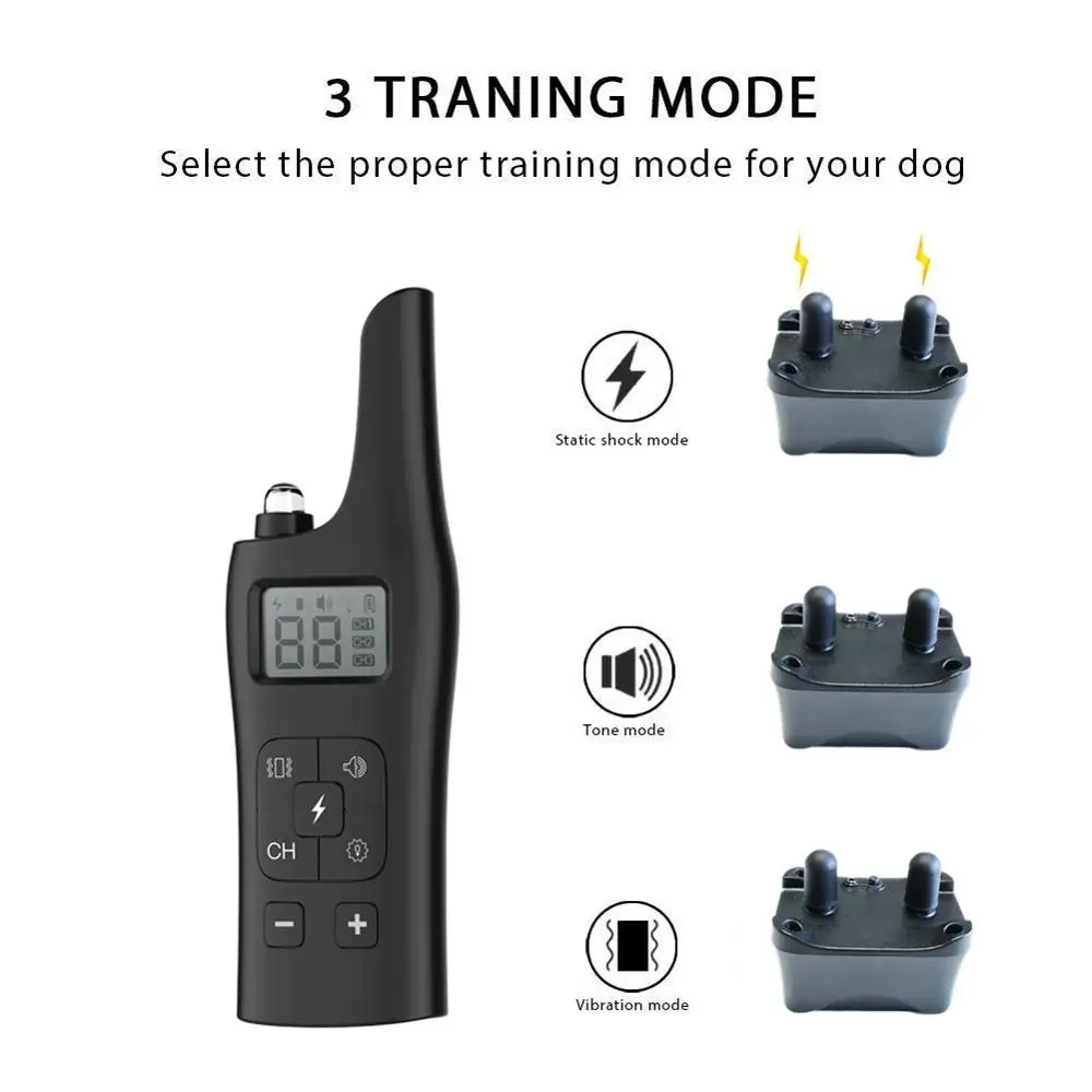 800m Electric Remote Dog Anti Bark Control Device Rechargeable Dog Training Aids Waterproof Dog Training Collars Anti-barking
800m Electric Remote Dog Anti Bark Control Device Rechargeable Dog Training Aids Waterproof Dog Training Collars Anti-barking