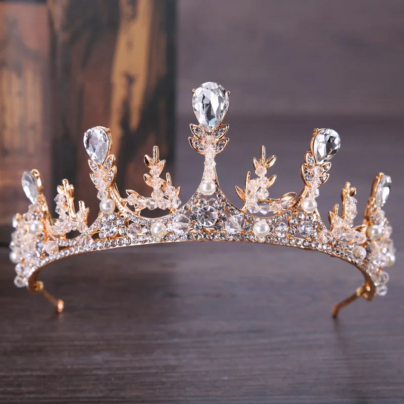 Baroque Luxury Handmade Rhinestone Bridal Crown Tiaras color Crystal Diadem Tiaras for Bride Headbands Wedding Hair Accessories
Baroque Luxury Handmade Rhinestone Bridal Crown Tiaras color Crystal Diadem Tiaras for Bride Headbands Wedding Hair Accessories