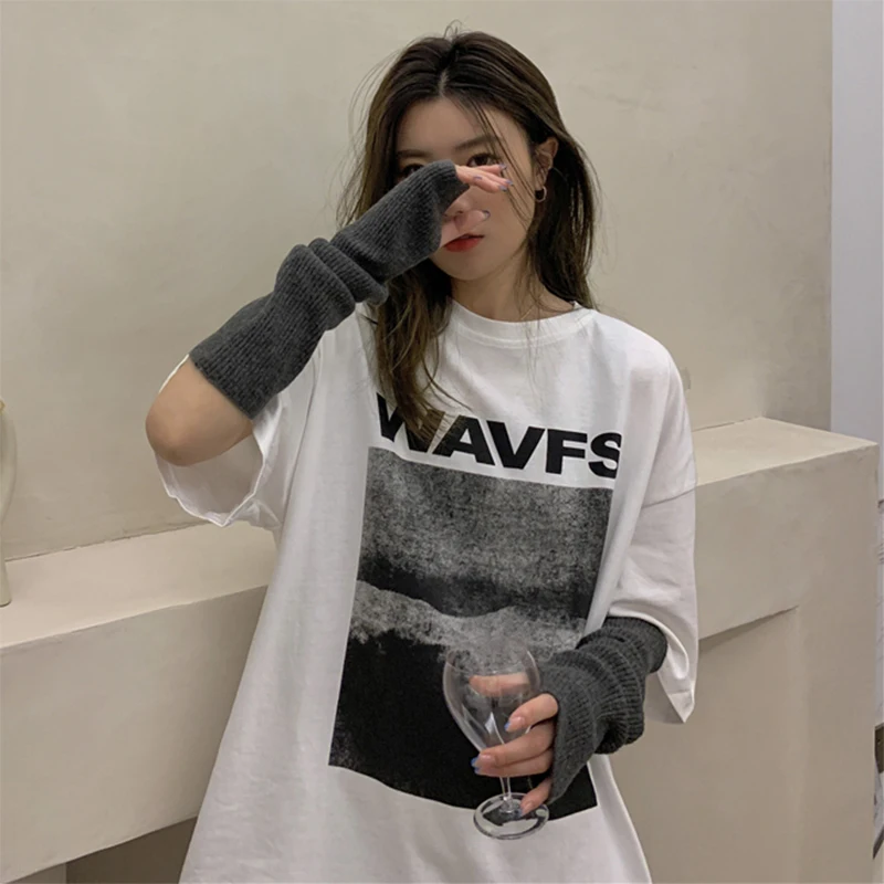 American Street Retro Short Sleeve T-shirt Women's Loose Korean Style Ins Trendy Harajuku Hongkong Style Chic Hong Kong Style 
American Street Retro Short Sleeve T-shirt Women's Loose Korean Style Ins Trendy Harajuku Hongkong Style Chic Hong Kong Style