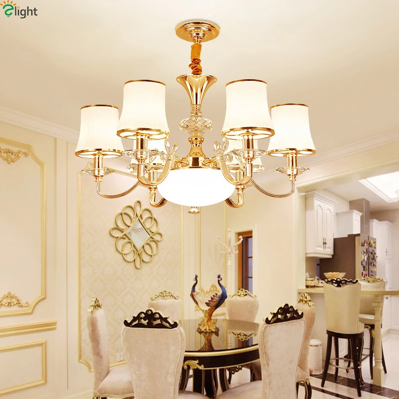 Modern Lustre Crystal Led Chandeliers Lighting Gold Metal Living Room Led Pendant Chandelier Lights Dining Hanging Light Fixture
Modern Lustre Crystal Led Chandeliers Lighting Gold Metal Living Room Led Pendant Chandelier Lights Dining Hanging Light Fixture