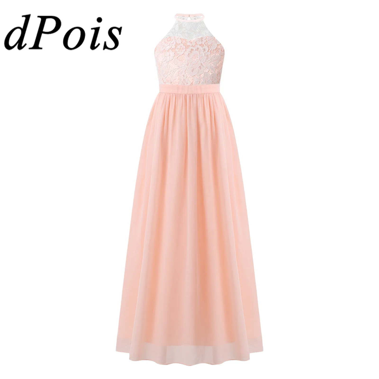 Elegant Girl's Lace Dress Kids Dresses for Girls Chiffon Halter Childrens Long Dress Ballet Lyrical Ballroom Dancing Costumes
Elegant Girl's Lace Dress Kids Dresses for Girls Chiffon Halter Childrens Long Dress Ballet Lyrical Ballroom Dancing Costumes