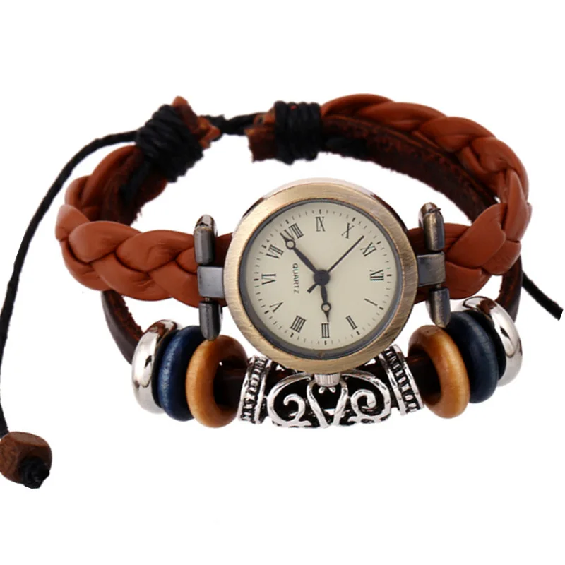 Leather Bracelet Watch boys and girls watch exquisite gift Vintage Leather Bracelet Watch Gifts for lovers
Leather Bracelet Watch boys and girls watch exquisite gift Vintage Leather Bracelet Watch Gifts for lovers
