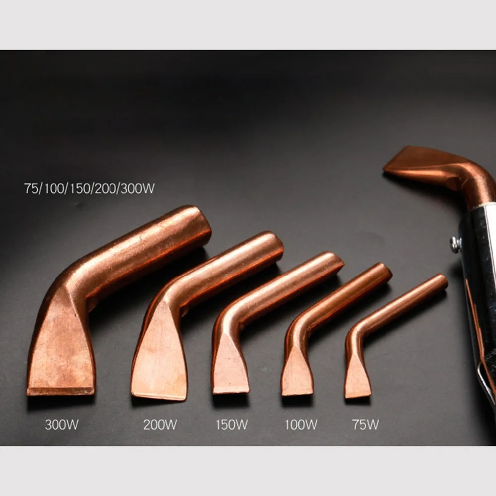 5pcs Electric Soldering Iron Tip 50/75/100/150/200/300W Electric Welding Solder Pure Copper Welding Tools
5pcs Electric Soldering Iron Tip 50/75/100/150/200/300W Electric Welding Solder Pure Copper Welding Tools