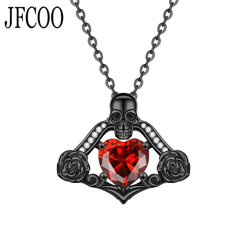 Heart Crystal Zircon Fashion Skull Pendant Chokers skull Necklaces for Women's Wedding Heart Crystal Zircon Jewelry Dropshipping 
Heart Crystal Zircon Fashion Skull Pendant Chokers skull Necklaces for Women's Wedding Heart Crystal Zircon Jewelry Dropshipping