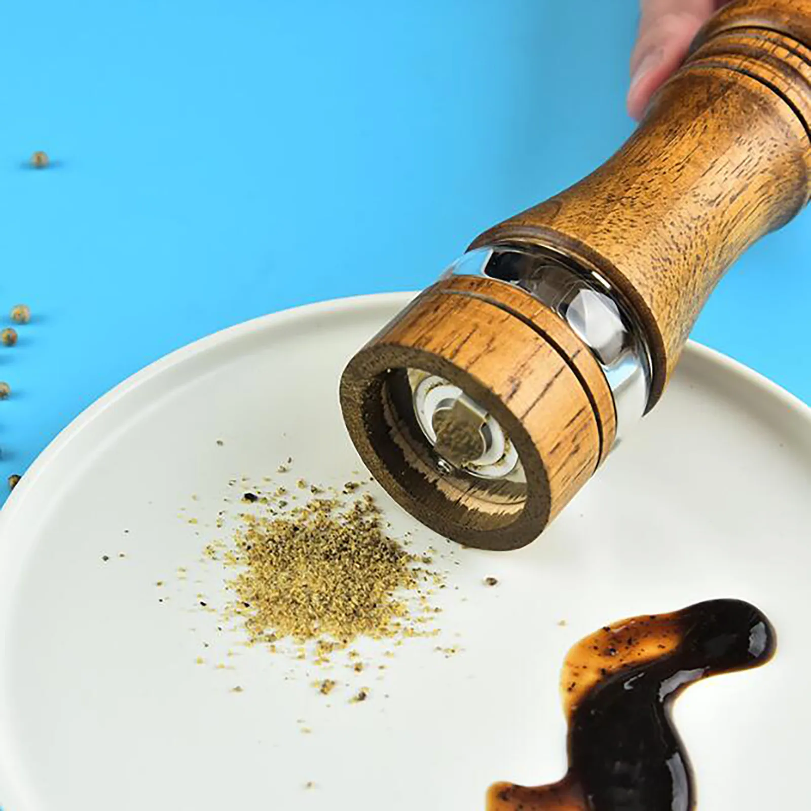 Manual Salt Pepper Mill Grinder Wood Seasoning Muller Cooking Tools Kitchen Accessories Cookware Spice Milling Gadget
Manual Salt Pepper Mill Grinder Wood Seasoning Muller Cooking Tools Kitchen Accessories Cookware Spice Milling Gadget