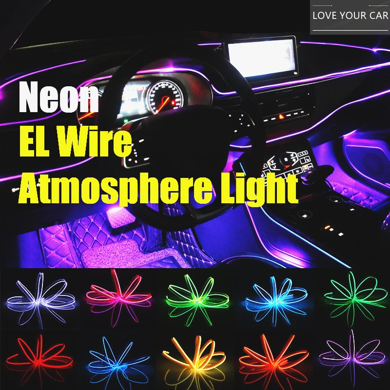EL Wire String Strip Rope Tube Light Neon Light Glow Flat Edge Car Interior Atmosphere Decor Lamp Decorated Prop
EL Wire String Strip Rope Tube Light Neon Light Glow Flat Edge Car Interior Atmosphere Decor Lamp Decorated Prop