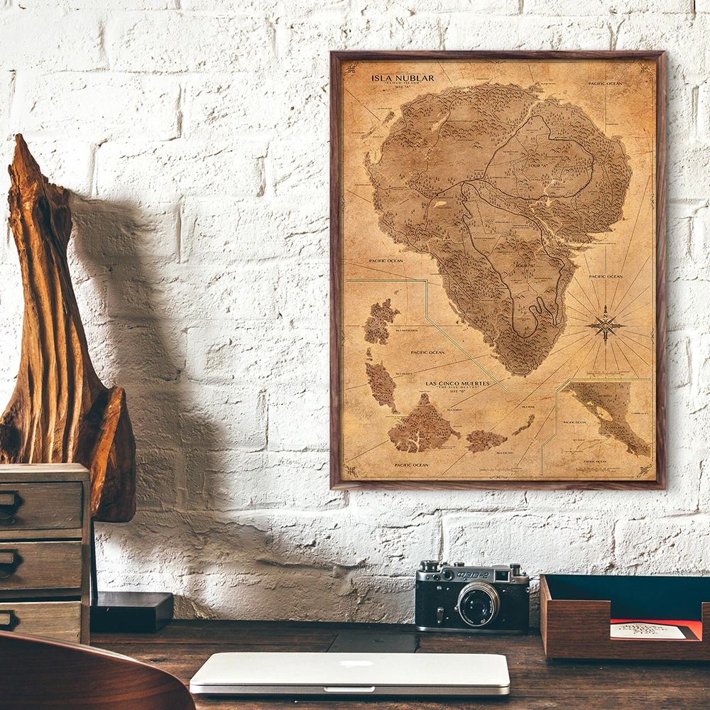 Cuadros Jurassic Park MapPoster Vintage Wall Art Retro Canvas Poster Prints Nordic Style Paintings Picture for Living Room Decor
Cuadros Jurassic Park MapPoster Vintage Wall Art Retro Canvas Poster Prints Nordic Style Paintings Picture for Living Room Decor