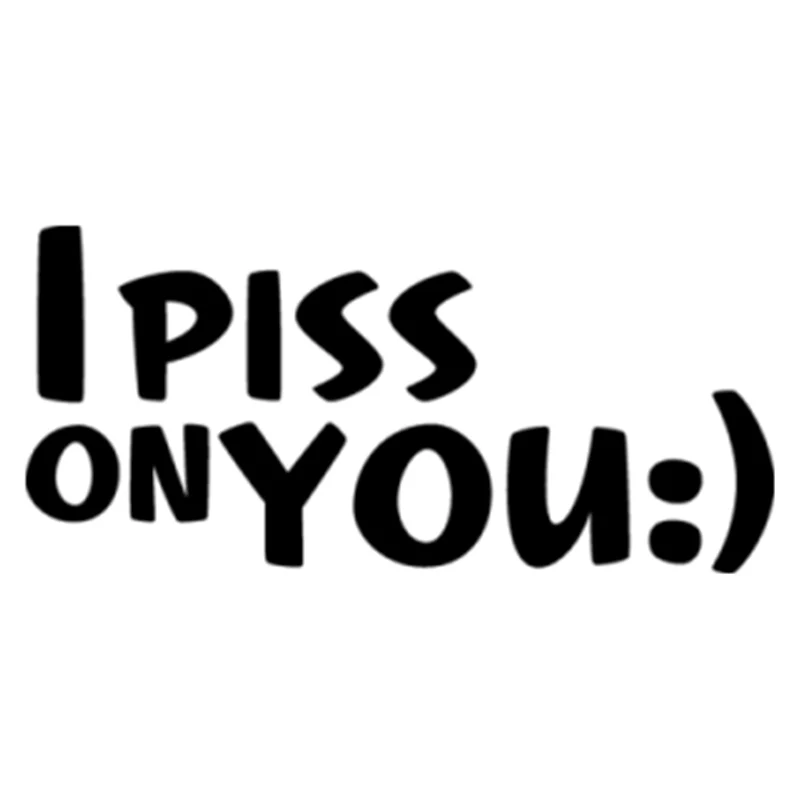 Funny Vinyl Car Sticker I Pee on You Reflective Waterproof Cool Decals Car Bumper Rear Window Car Sticker ZWW-2579, 18cm*7cm
Funny Vinyl Car Sticker I Pee on You Reflective Waterproof Cool Decals Car Bumper Rear Window Car Sticker ZWW-2579, 18cm*7cm