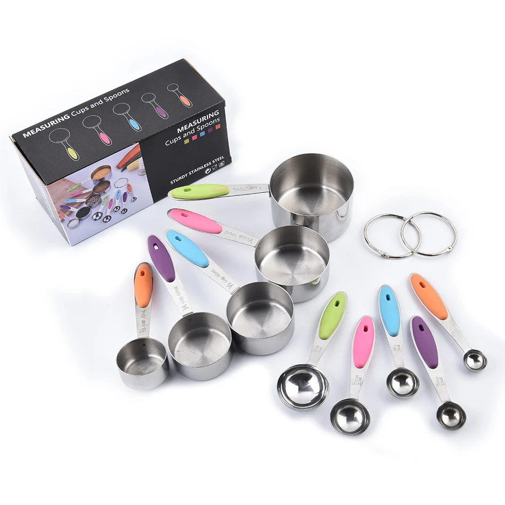5/10Pcs Stainless Steel Measuring Cups And Spoons Set Baking Accessories Kitchen Tools Cooking Teaspoons Coffee Sugar Gadgets
5/10Pcs Stainless Steel Measuring Cups And Spoons Set Baking Accessories Kitchen Tools Cooking Teaspoons Coffee Sugar Gadgets